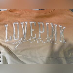 PINK Victoria's Secret Ombre Orange and Cream Sweater